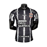 Versione del giocatore maglia Corinthians seconda 2022 tutti sponsor