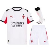 seconda maglia Milan bambino 2026 con calze