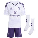 seconda maglia Manchester United bambino 2026 con calze