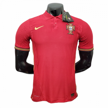 Versione del giocatore maglia Portogallo prima Euro 2020-21 rosso