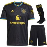 terza maglia Manchester United bambino 2026 con calze