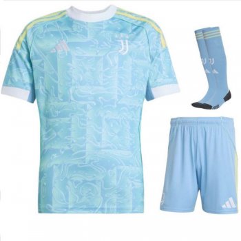 seconda maglia Juventus bambino 2026 con calze