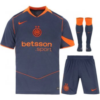 terza maglia Inter bambino 2026 con calze